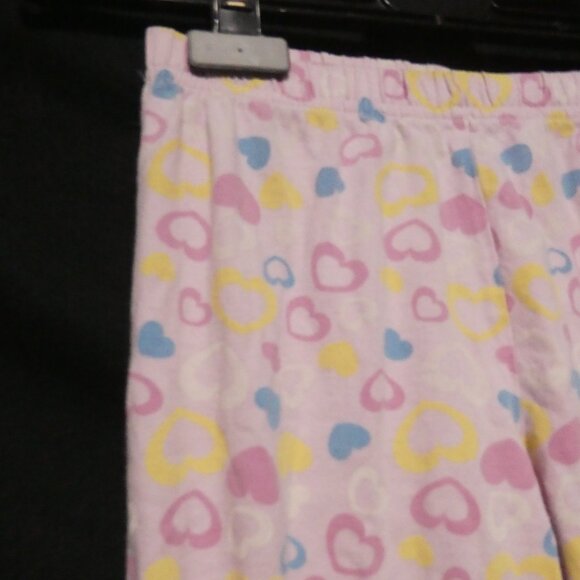 GEORGE | size 6 | Pink Pajama Pants | Hearts All Over Print | Stretchy Waist - Picture 3 of 16